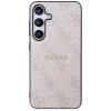 Guess GUHMS24SG4GFRP S24 S921 różowy/pink hardcase 4G Collection Leather Metal Logo MagSafe